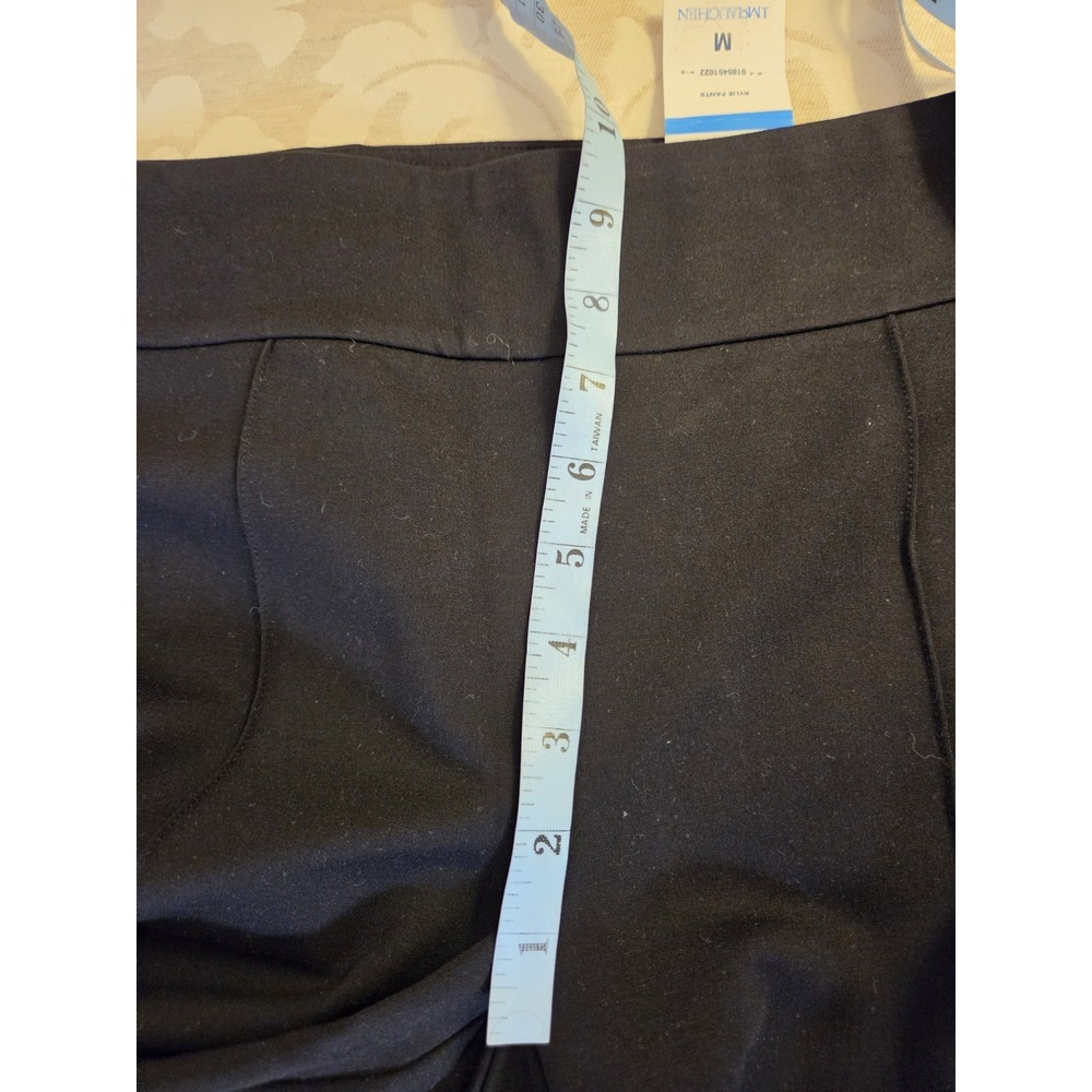J.McLaughlin Wms Rylie Pull On Pants Bainbridge Knit Jersey Black Sz M NEW! $178 - Picture 9 of 16